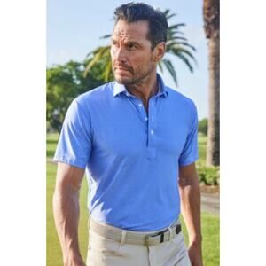 Collars & Co. Featherweight Flex Short-Sleeve Relaxed Polo